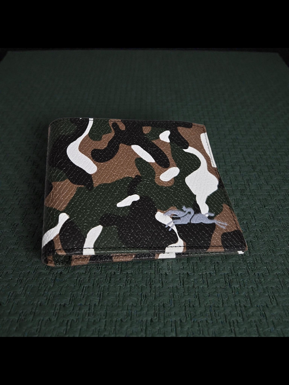 LONGCHAMP Camouflage Bi-Fold Card Wallet